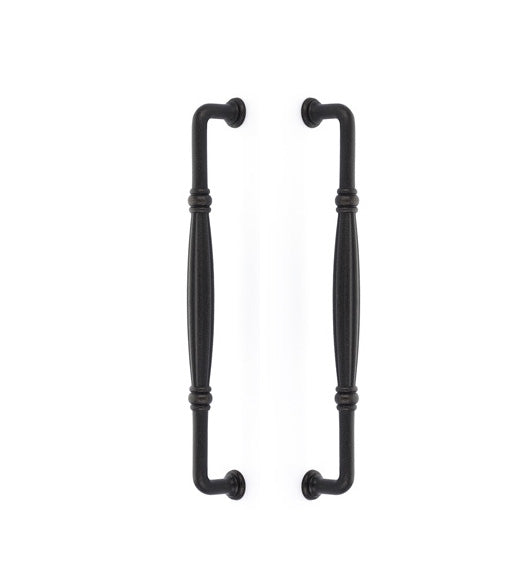 Fluted Back-To-Back Door Handle, Pair, Emtek BTB-86347