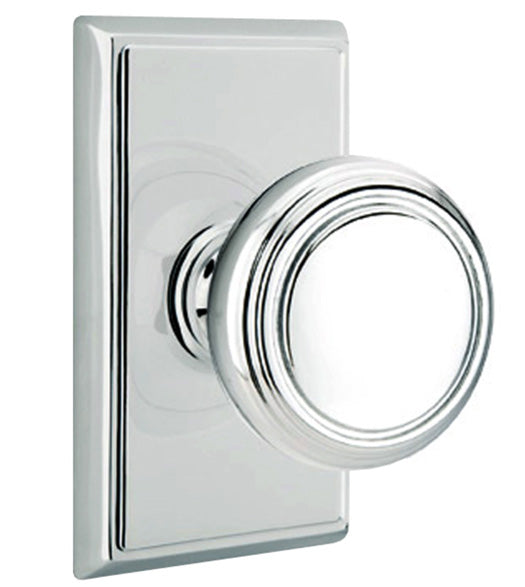 Norwich Knob and Rectangular Rose with Concealed Fasteners, Emtek C8521NW