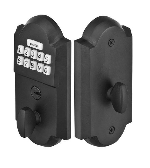 Sandcast Bronze Electronic Keypad Deadbolt, Emtek E1001