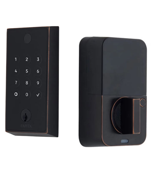 EMPowered 2 SMART Fingerprint Keypad Deadbolt with Key Override, Emtek EMP23231