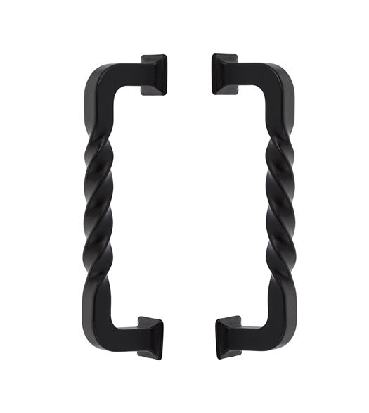 Twist Lost Wax Bronze Back-to-Back Pulls, Pair, Emtek BTB-86069