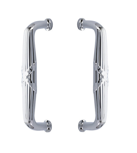 Ribbon and Reed 8 Inch Back-to-Back Pull Set, Pair, Emtek BTB-86080