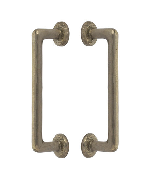 Rustic Sandcast Bronze Back-to-Back Pulls, Pair, Emtek BTB-86088