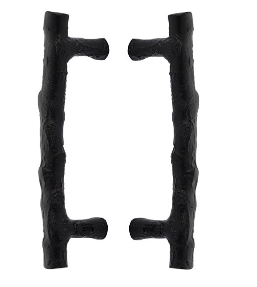 Twig Sandcast Bronze 8 Inch Back-to-Back Pulls, Pair, Emtek BTB-86090