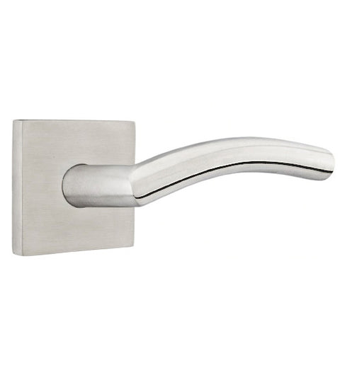 Dresden Stainless Steel Lever with Square Rose, Emtek S30003DD