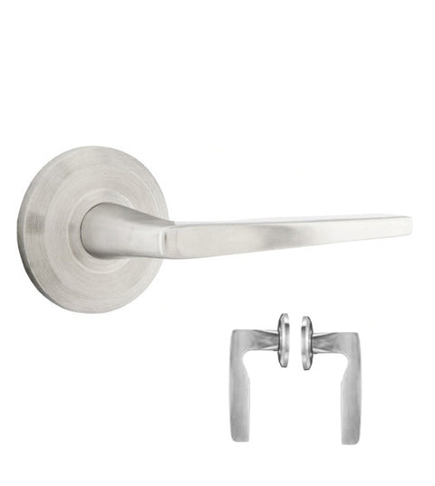 Hermes Lever with Beveled Rose, Emtek S30001HES