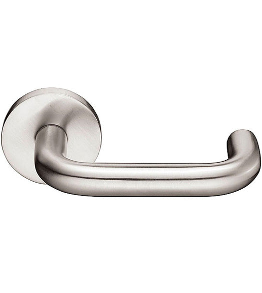 Stainless Steel Cologne Lever with Disk Rose, Emtek S30002CO