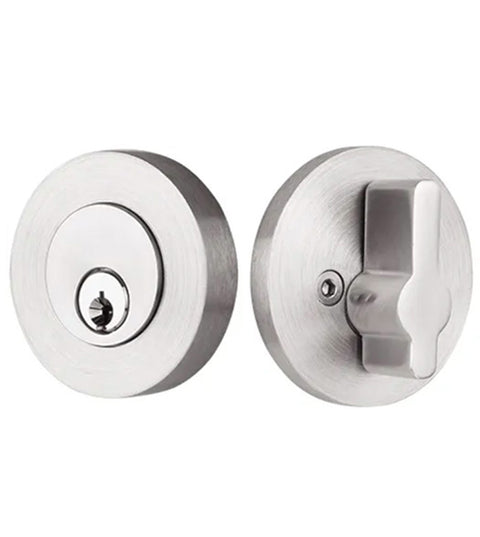 Stainless Steel Disc Single Cylinder Deadbolt, Emtek S50004
