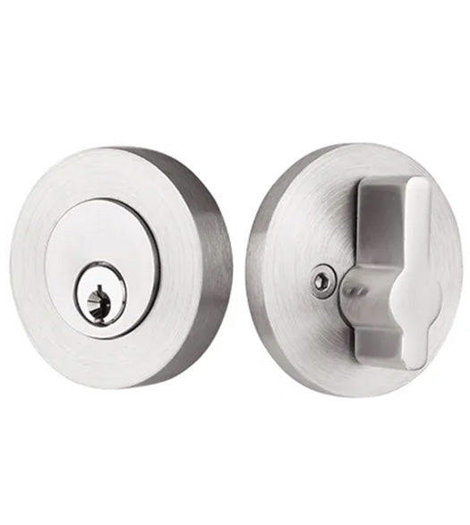 Stainless Steel Disc Single Cylinder Deadbolt, Emtek S50004