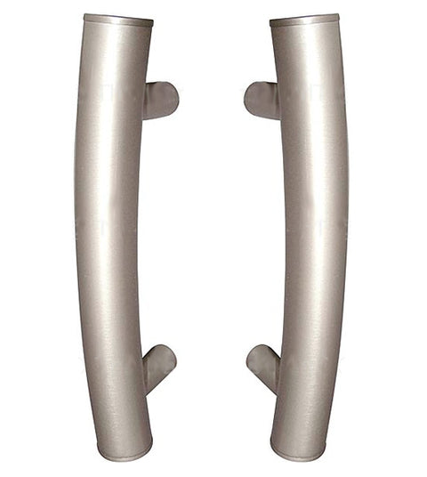 Doorware.com Contemporary Curved 9 Inch Shower Door Pulls, Pair, First Impressions FII-3450/9