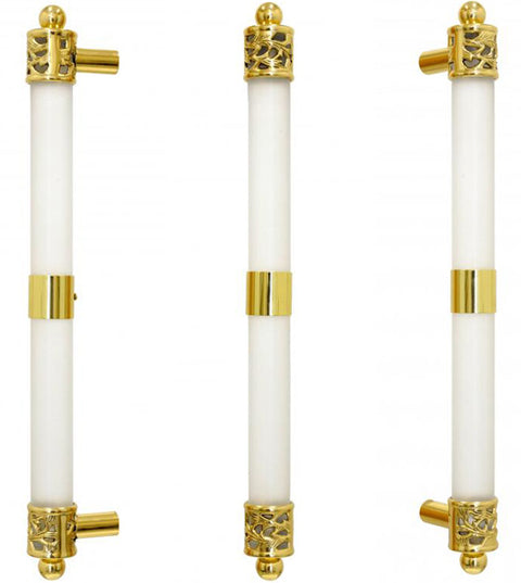 Doorware.com Decorative Acrylic Door Handle with Sleeve, First Impressions ATL03