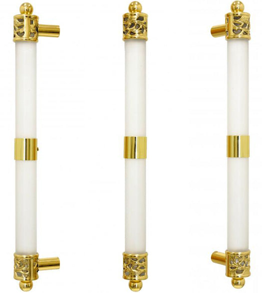 Doorware.com Decorative Acrylic Door Handle with Sleeve, First Impressions ATL03