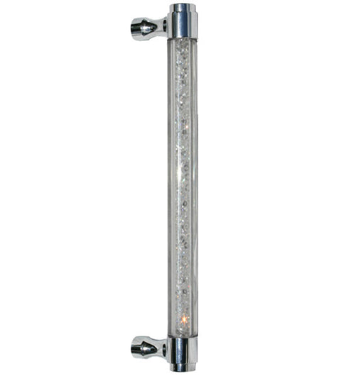 Modern Acrylic Door Pull with Austrian Crystals, First Impressions CRS100SWVSBR