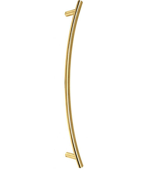 Brass Bighorn Curved Door Pull, First Impressions BGH100CRVSBR