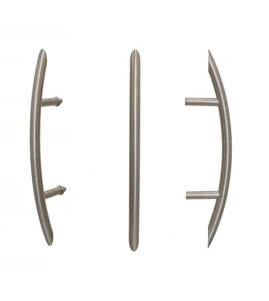 Doorware.com Stainless Steel Modern Curved Bighorn Door Pull, First Impressions BGH05