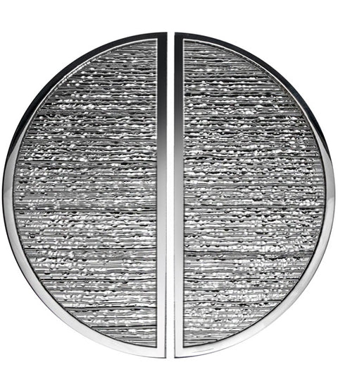 Brooks Hand Hammered Half Circle Door Pull Pair, First Impressions PR-BRK2RDHSBR
