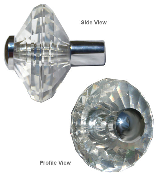 Doorware.com Large 4 Inch Crystal Door Knob, First Impressions CAB-CRK4x1/4