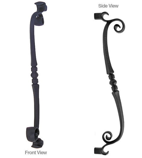Classic Ornate Scroll Appliance Door Pull, First Impressions AP-SNJ1021SBR