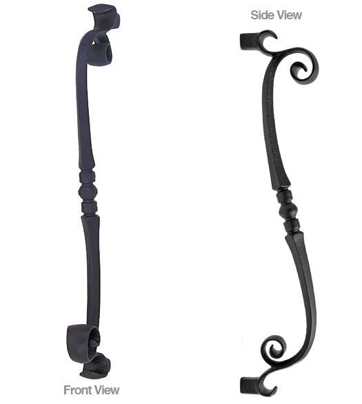 Classic Ornate Scroll Appliance Door Pull, First Impressions AP-SNJ1021SBR
