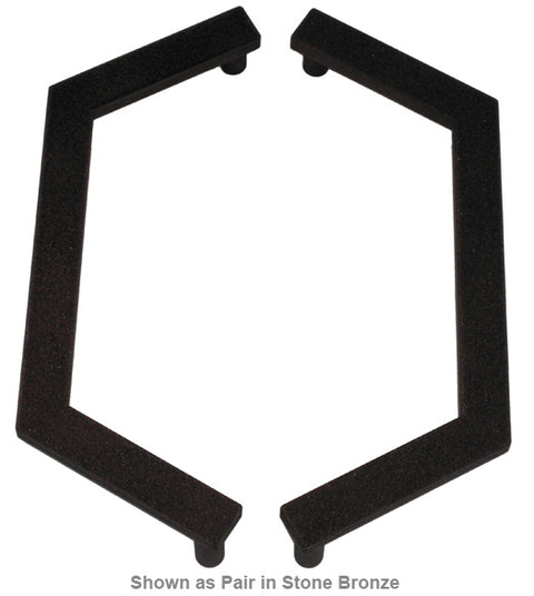 Doorware.com Contemporary 16 Inch Octagon Shaped Door Pull, First Impressions FII-OCT16