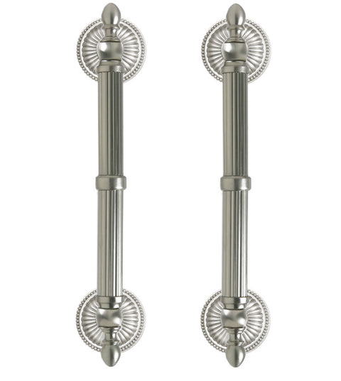 Back-to-Back Garnet Reed Door Pull, Pair, First Impressions PR-GNT625/BST03002R
