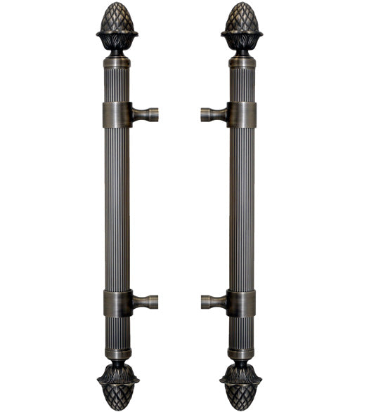 Doorware.com 22 Inch Large Pineapple Back-to-Back Door Handle, First Impressions PR-MDS03022