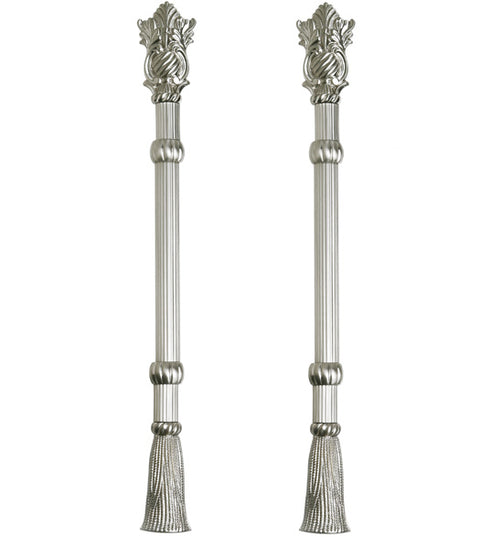 17 Inch Reed and Tassel Glass Shower Door Pull Pair, First Impressions SD-OMP1017RDDSBR