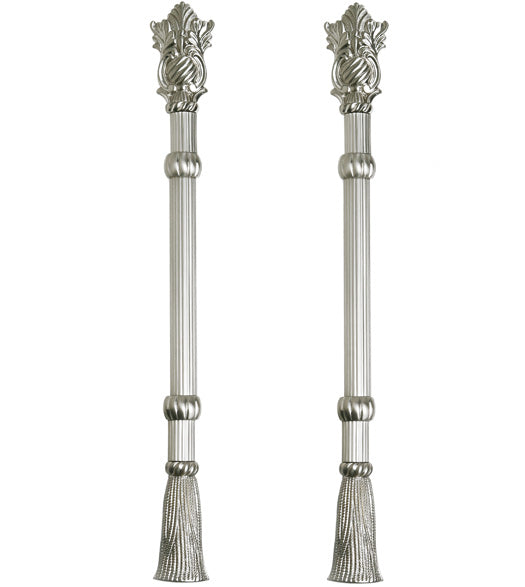 17 Inch Reed and Tassel Glass Shower Door Pull Pair, First Impressions SD-OMP1017RDDSBR