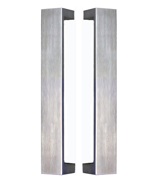 Doorware.com 12 inch Modern Shower Door Pulls, Pair, First Impressions FII-SD-3007/300