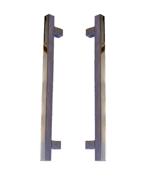 Doorware.com Modern Square Shower Door Pulls, Pair, First Impressions FII-SD-3225-300-US26