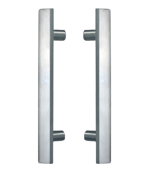 Doorware.com 9 Inch Modern Rectangular Shower Door Pulls, Pair, First Impressions FII-SD-3250-226