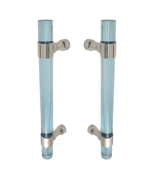 Doorware.com Ocean Blue Acrylic 9 Inch Shower Door Pulls, Pair, FII-SD-CFRBACOB-9