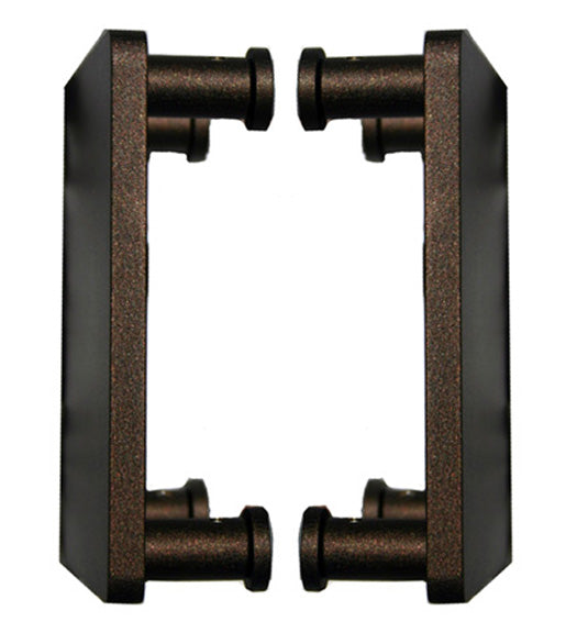 8 x 8 Square Glass Door Handles, Pair, First Impressions SD-CSQ-8x8