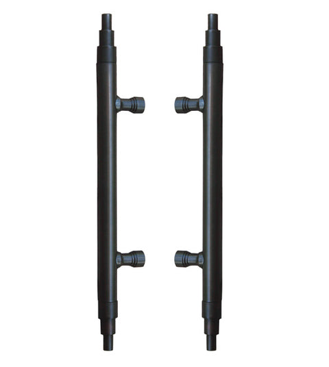 Doorware.com 15 Inch Art Deco Shower Door Pulls, Pair, First Impressions SD-DECORB1/15