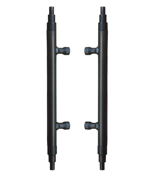 Doorware.com 15 Inch Art Deco Shower Door Pulls, Pair, First Impressions SD-DECORB1/15