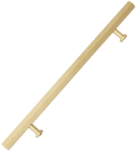 12 Inch Hexagon Glass Door Pull, First Impressions SD-DVS100012HEXSBR