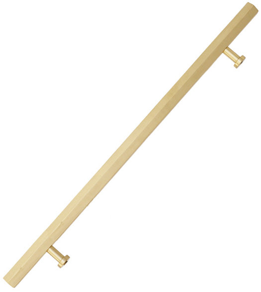 24 Inch Hexagon Glass Door Pull, First Impressions SD-DVS100024HEXSBR