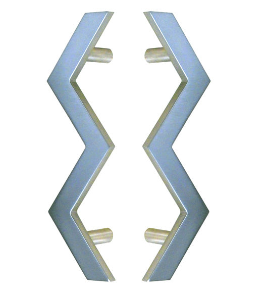 Doorware.com Lighting Bolt Shower Door Pulls, Pair, First Impressions SD-TTLB-8.5