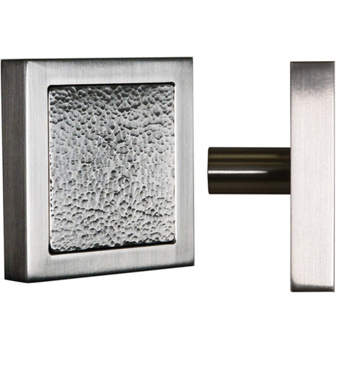 4 Inch Square Boulder Knob Pull, First Impressions BRK004HMRSAL