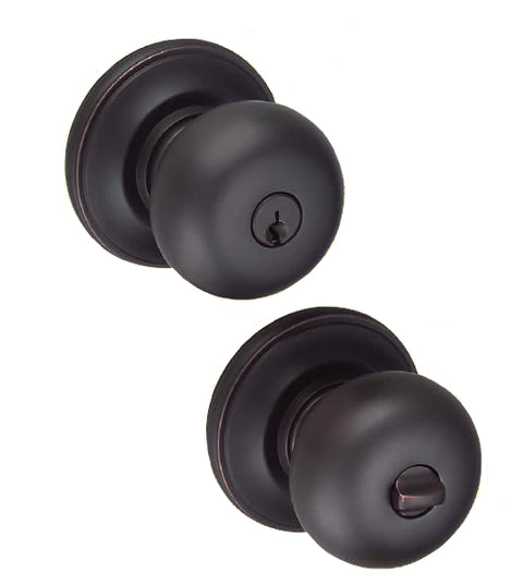 Doorware.com Keyed Half-Round Knob, Fusion K-01-F2