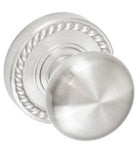 Doorware.com Wellington Half-Round Knob with Round Rope Rose, Fusion 01-B8