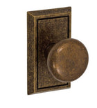 Doorware.com Half Round Knob With Shaker Rose, Fusion 01-S8