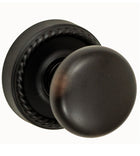 Doorware.com Half-Round Knob with Rope Rose, Fusion 01-Z8