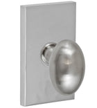 Contemporary Egg Knob with Rectangular Rose, Fusion 02-B3
