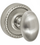 Elegant Egg-Shaped Knob With Rope Rose, Fusion 02-Z8