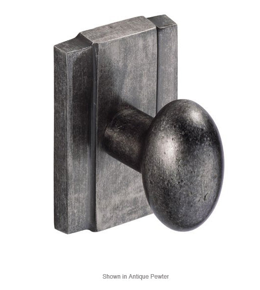 Doorware.com Egg Knob with Blacksmith Rose, Fusion 02-E2
