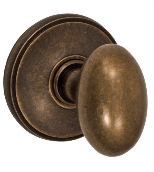 Doorware.com Egg Knob with Cambridge Rose, Fusion 02-Z2