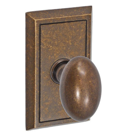 Doorware.com Egg Knob with Shaker Rose, Fusion 02-S8