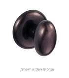 Bronze Potato Knob With Bronze Round Radius Rose, Fusion 06-A6