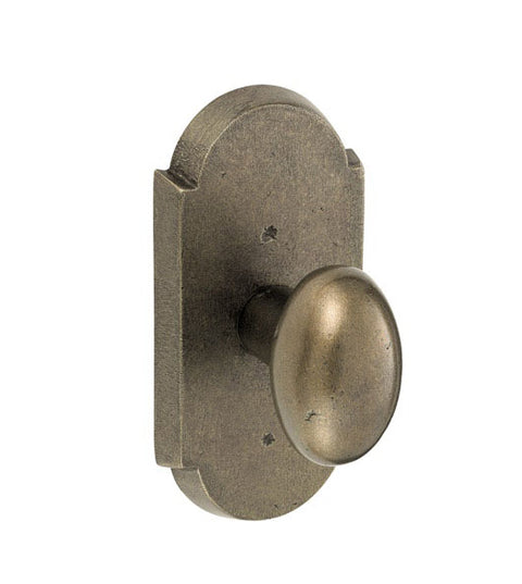 Doorware.com Bronze Potato Knob With Bronze Large Scalloped Plate, Fusion 06-C7